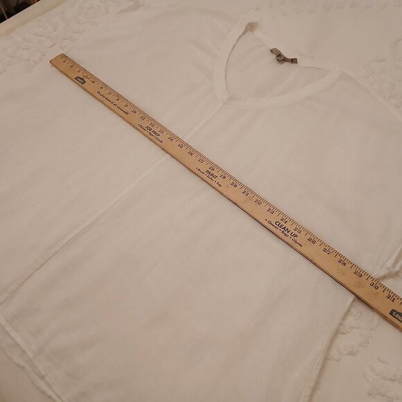 Flax XL 1X 2X Lagenlook Oversized Linen/Cotton Gauze Top Tunic Cap Sleeves - Picture 3 of 10